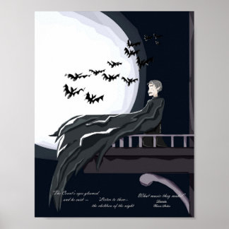 Affiche Halloween Dracula Art Print