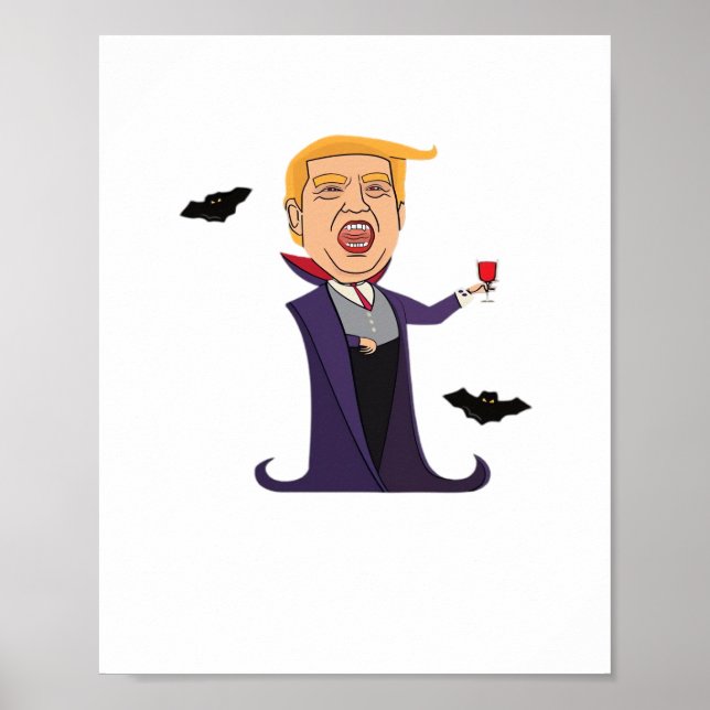Affiche Halloween Dracula Funny (Devant)