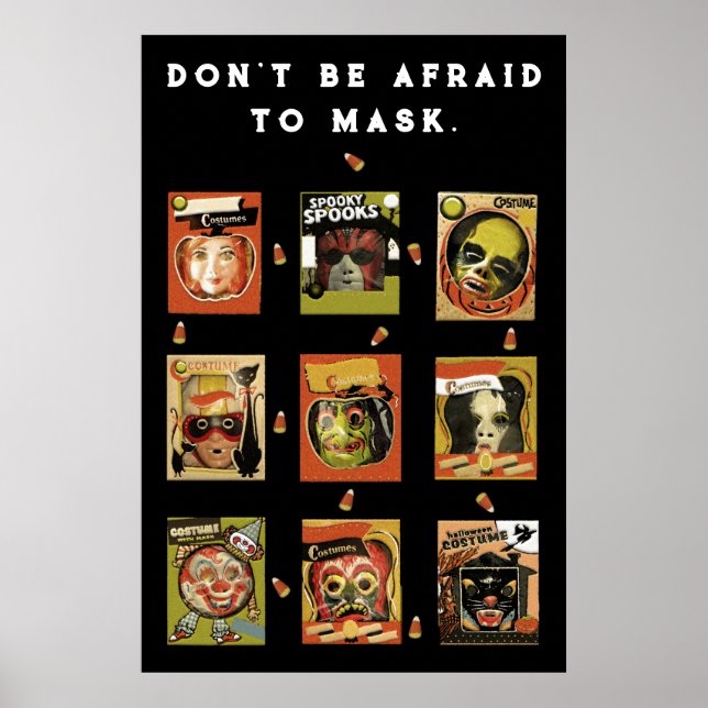 Affiche Halloween drôle (Devant)