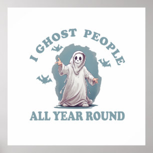 Affiche halloween drôle dire