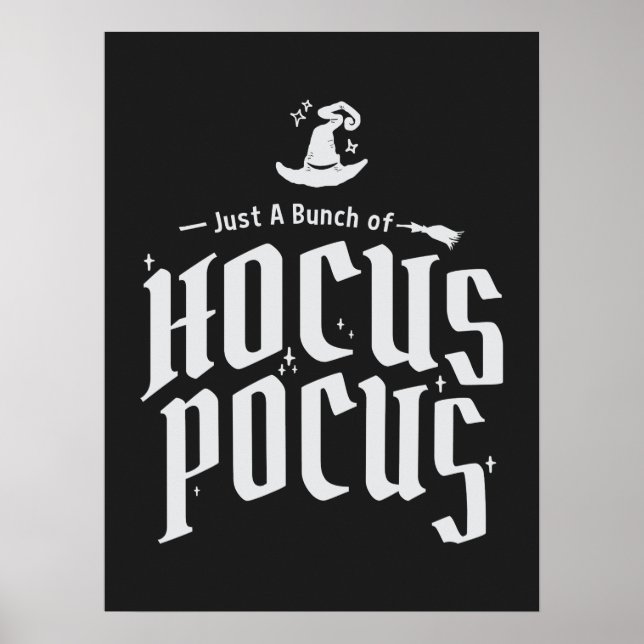Affiche Halloween drôle Hocus Pocus Witch (Devant)