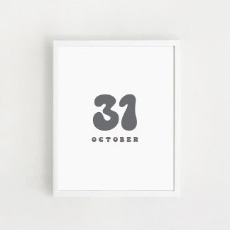 Affiche Halloween du 31 octobre