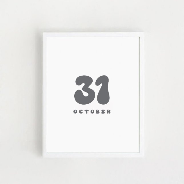 Affiche Halloween du 31 octobre (Créateur téléchargé)