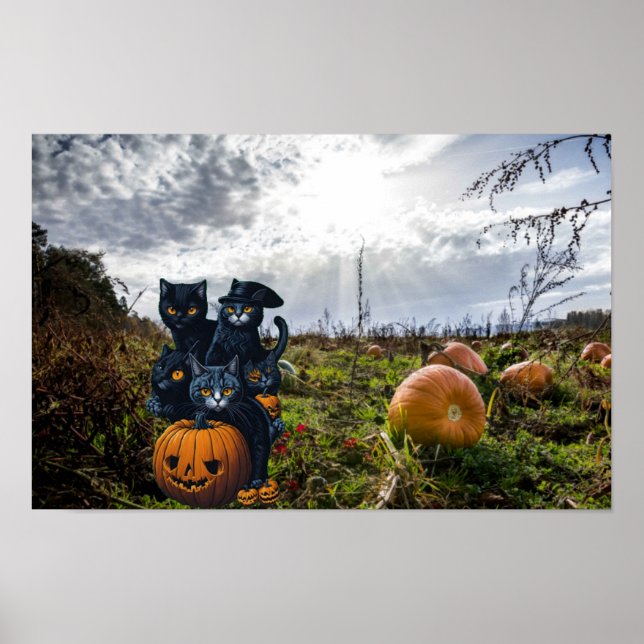 Affiche Halloween effrayant. (Devant)