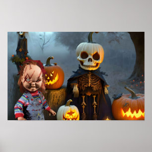 Affiche Halloween effrayant.