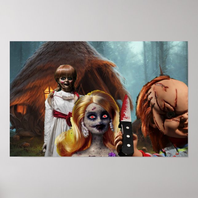 Affiche Halloween effrayant. (Devant)