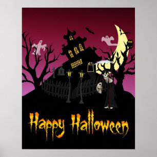 Affiche Halloween effrayant