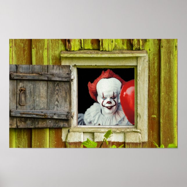 Affiche Halloween effrayant. (Devant)