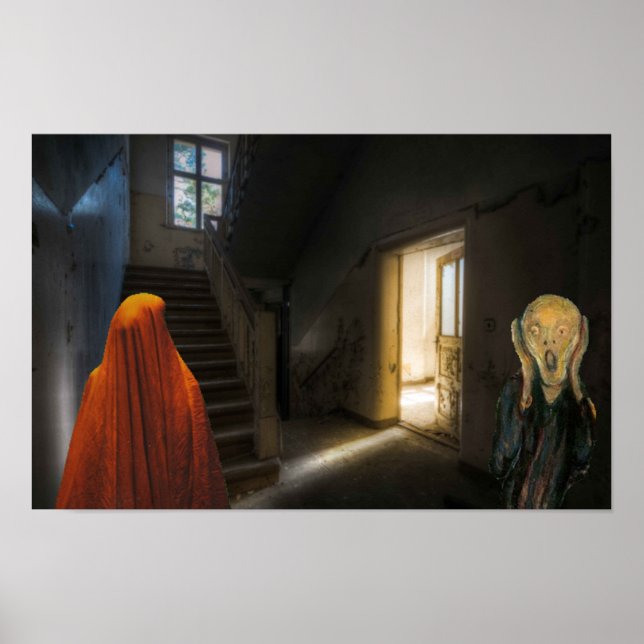 Affiche Halloween éffrayant. (Devant)