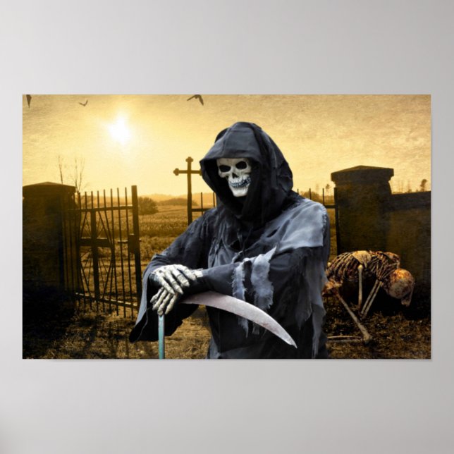 Affiche Halloween éffrayant. (Devant)