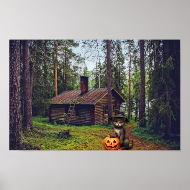 Affiche Halloween effrayant. (Devant)