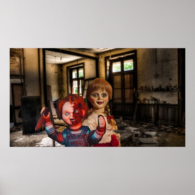 Affiche Halloween effrayant. (Devant)