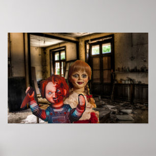 Affiche Halloween effrayant.