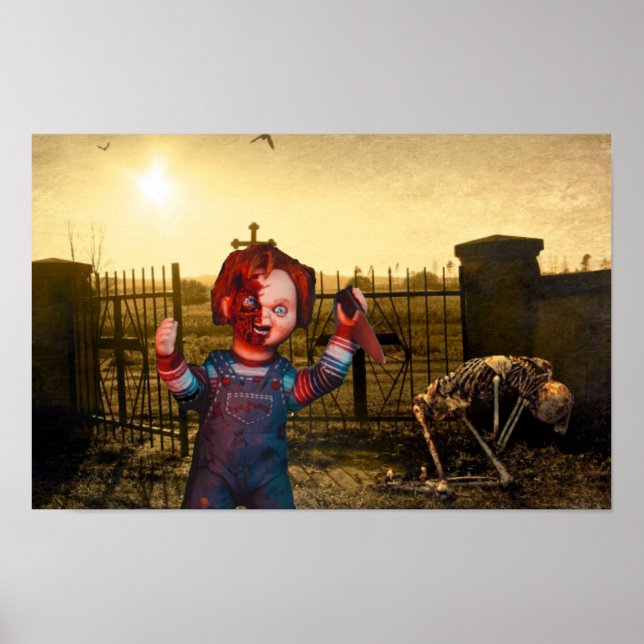 Affiche Halloween effrayant. (Devant)