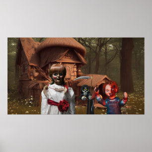 Affiche Halloween effrayant.