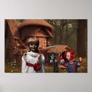 Affiche Halloween effrayant.