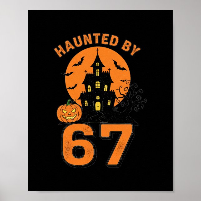 Affiche Halloween effrayant 67 Six Seven Meme 1 (1)  (Devant)