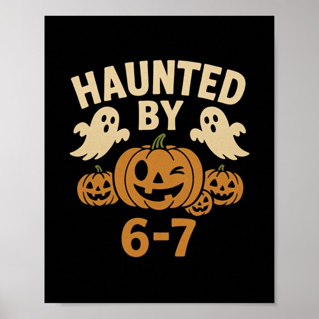 Affiche Halloween effrayant 67 Six Seven Meme 1 (11)  (Devant)