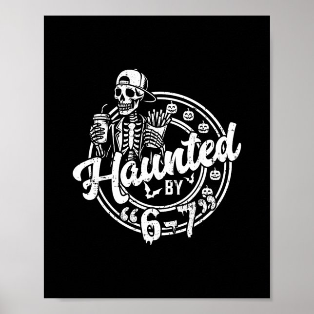 Affiche Halloween effrayant 67 Six Seven Meme 1 (2)  (Devant)