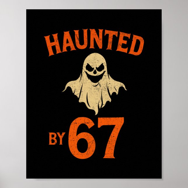 Affiche Halloween effrayant 67 Six Seven Meme 1 (23)  (Devant)