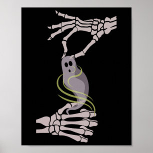 Affiche Halloween Éffrayant pour le fantôme des mains de s