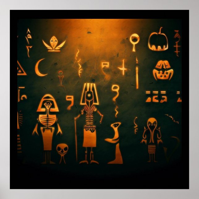 Affiche Halloween égyptien 2 (Devant)