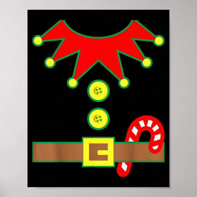 Affiche Halloween Elf Costume For Kids Men &amp; Women  (Devant)