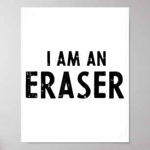 Affiche Halloween Enseignant Je Suis Un Eraser Costume Drô
