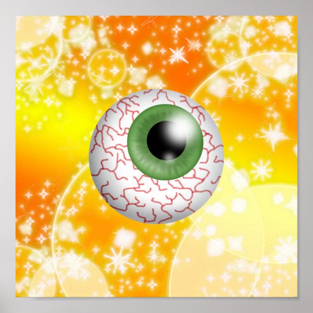 Affiche Halloween Eyeball - SRF (Devant)
