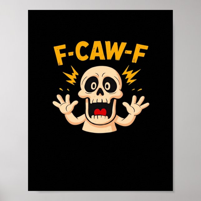 Affiche Halloween F-Caw-F Skull (Devant)