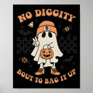 Affiche Halloween Fantôme Pas de goutte Diggity Pour L'Enf