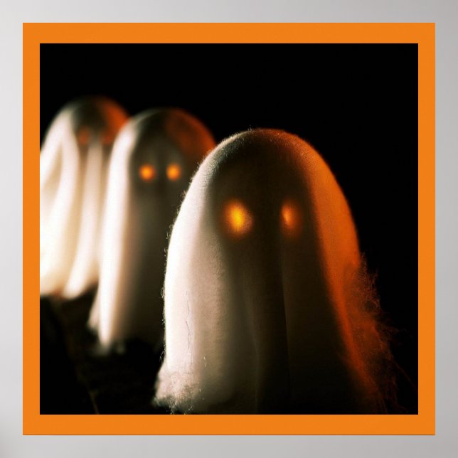 Affiche Halloween - Fantômes 3 (Devant)