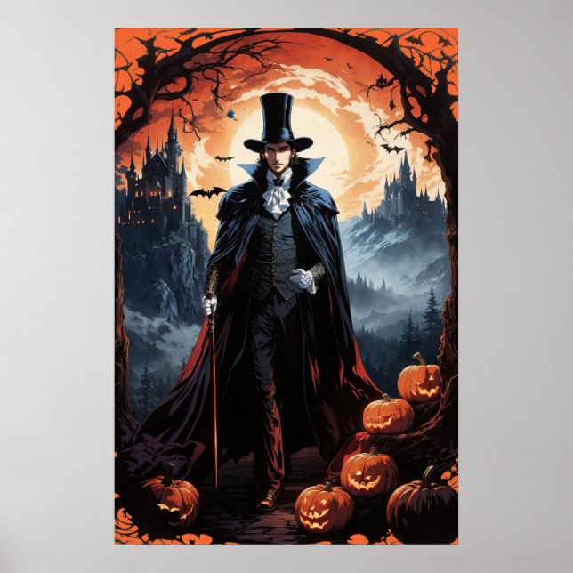 Affiche Halloween "Fright Night" (Devant)