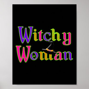 Affiche Halloween Fun Witch Witchy Woman Trick Treat