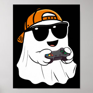 Affiche Halloween Garçons Enfants Ghost Gamer Costume d'ho
