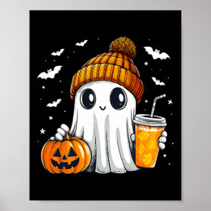Affiche Halloween Ghost Citrouille Spice Latautomne automn
