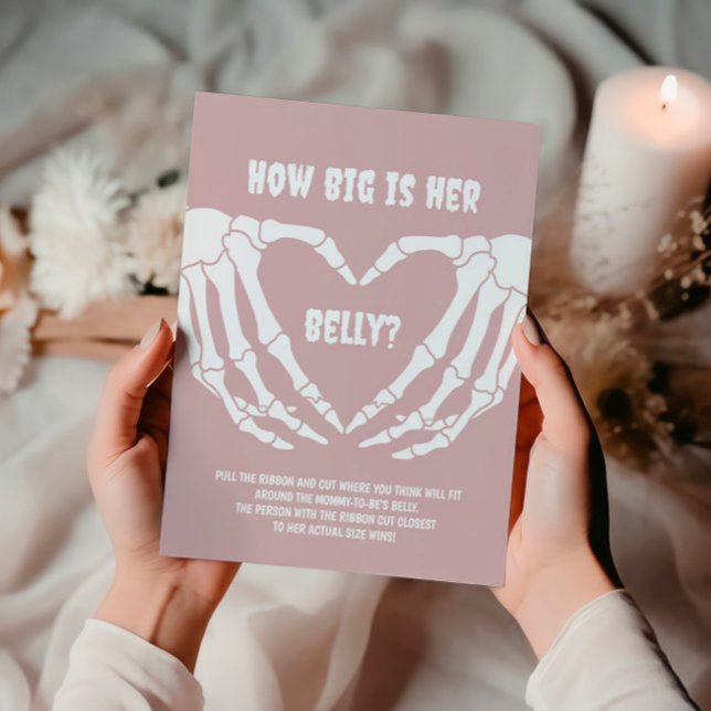 Affiche Halloween Girl Baby shower Quelle taille a son ven (Créateur téléchargé)