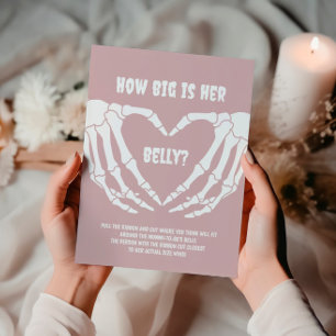 Affiche Halloween Girl Baby shower Quelle taille a son ven