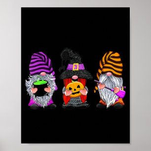 Affiche Halloween Gnomes mignon Automne Citrouille Automne