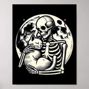 Affiche Halloween Gothique Kitty Halloween Halloween Chat