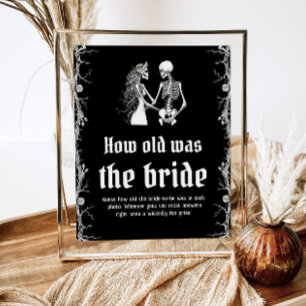 Affiche Halloween Gothique L'Âge Du Jeu De Mariée