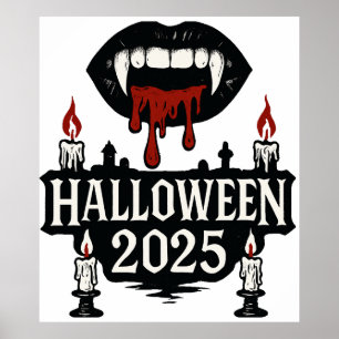 Affiche Halloween gothique Vampire