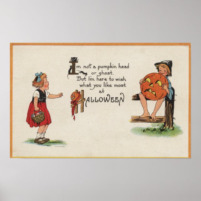 Affiche Halloween GreetingKid sur la clôture (Devant)