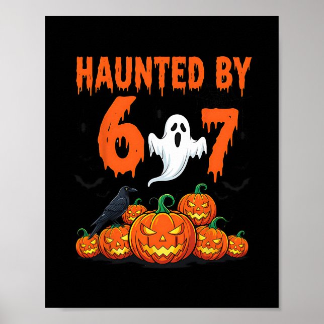 Affiche Halloween Haunted 67 Six Seven Meme 1 (19)  (Devant)