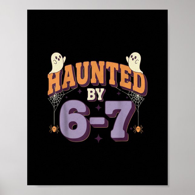 Affiche Halloween Haunted 67 Six Seven Meme 1 (9)  (Devant)