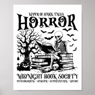 Affiche Halloween Horreur Midnight Book Club Société Liter