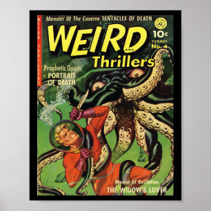 Affiche Halloween Horror Monster Vintage bande dessinée Re