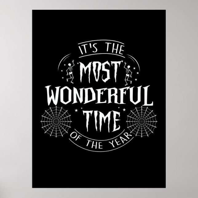Affiche Halloween It Is The Most Wonderful Time Birthday (Devant)
