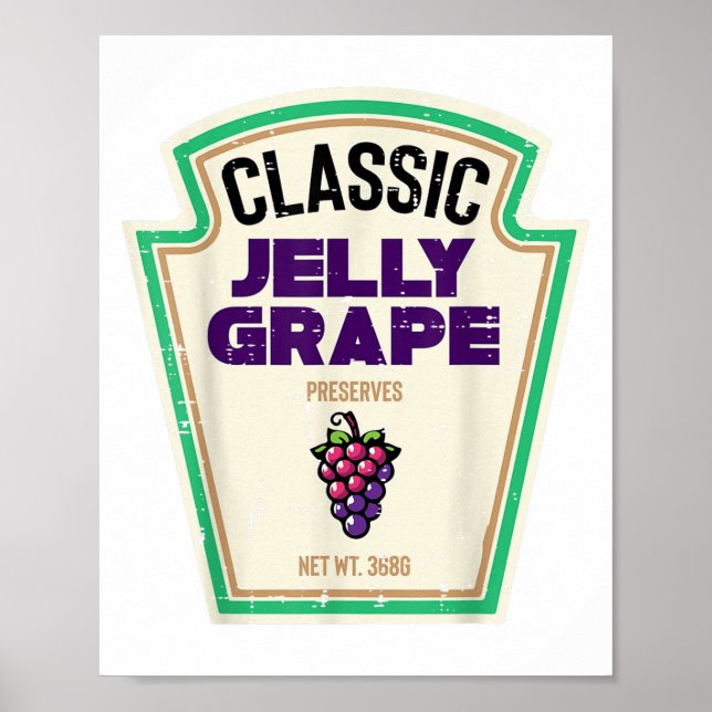Affiche Halloween Jelly Grape Funny Groupe alimentaire Cos (Devant)
