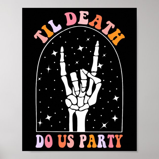 Affiche Halloween jusqu'à la mort Do Us Party Retro Bachel (Devant)